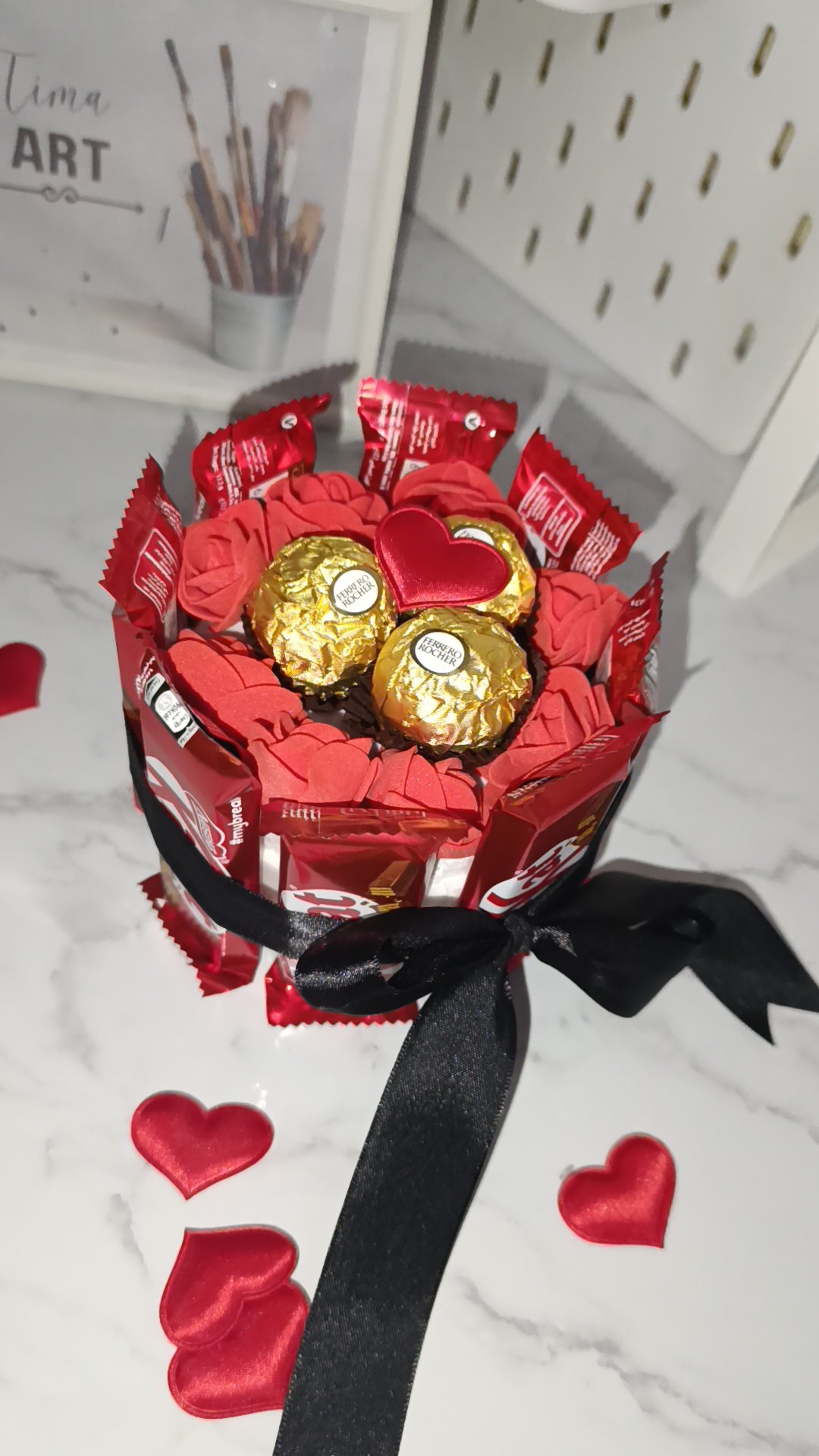Box cadeau rouge personnalisée TimaArt